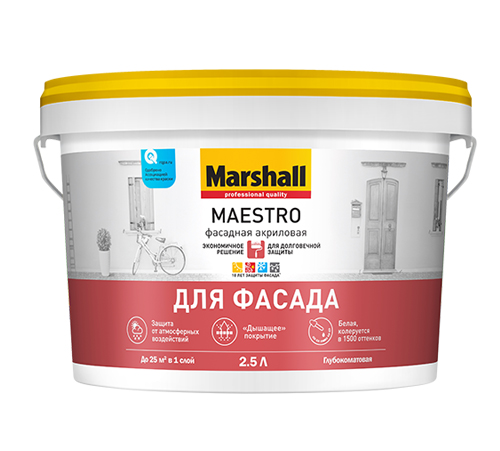 картинка Marshall Maestro краска акриловая Фасадная